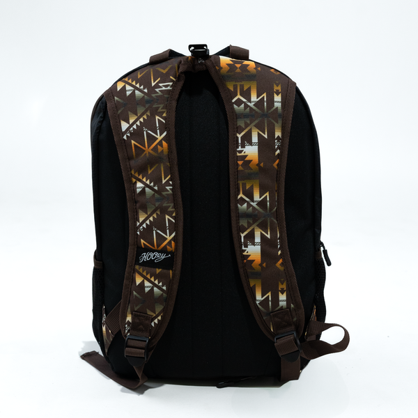 Boy's Hooey Brown, Black and Orange Aztec Backpack BP072BRBK - Crazy House Western Wear