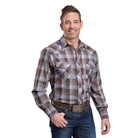 Men's Roper Long Sleeve Plaid Western Snap Shirt