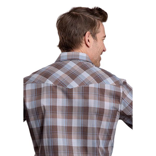 Men's Roper Long Sleeve Plaid Western Snap Shirt