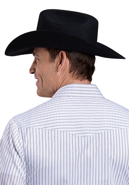 Men's Roper Long Sleeve Snap Yarn Dyed Snap Up Shirt 01-001-0144-1085