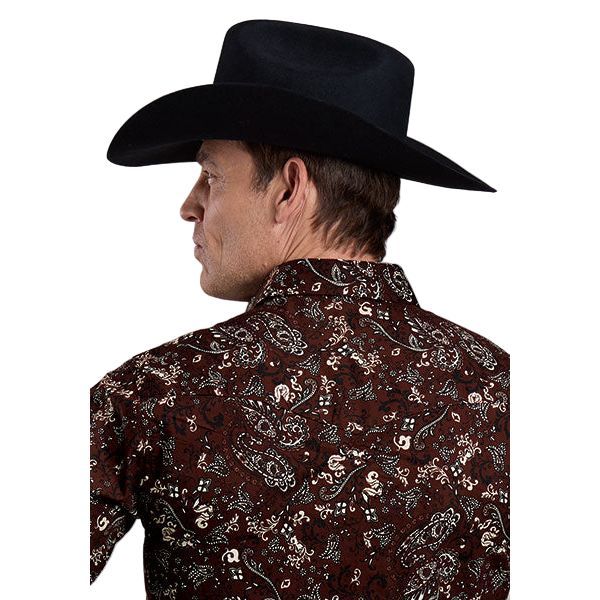 Men's Roper Long Sleeve Allover Print Snap Shirt 03-001-0064-0158