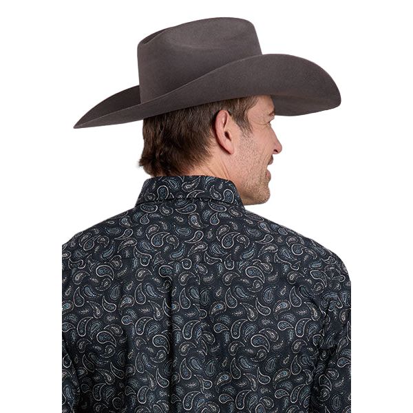Men's Roper Longsleeve Shirt Performance Allover Print Snap Shirt 03-001-0064-0730