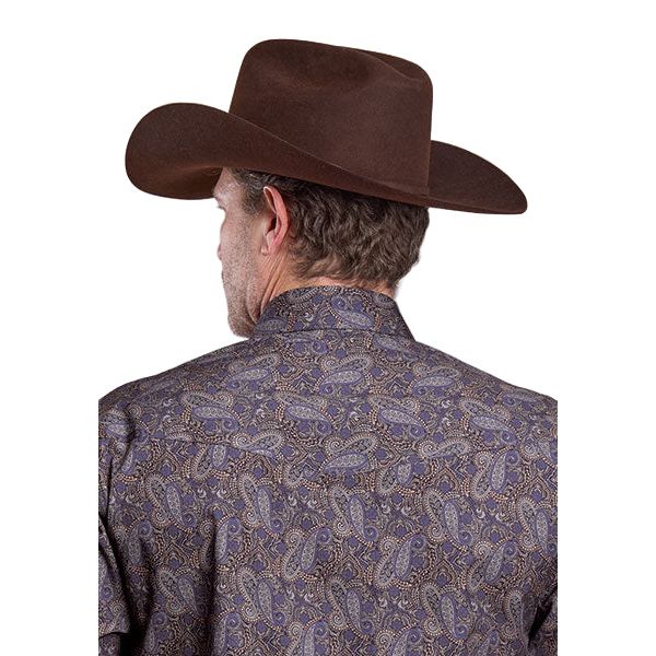 Men's Roper Long Sleeve Amarillo Ssnap Allover Print Purple Haze Paisley 03-001-0225-6029