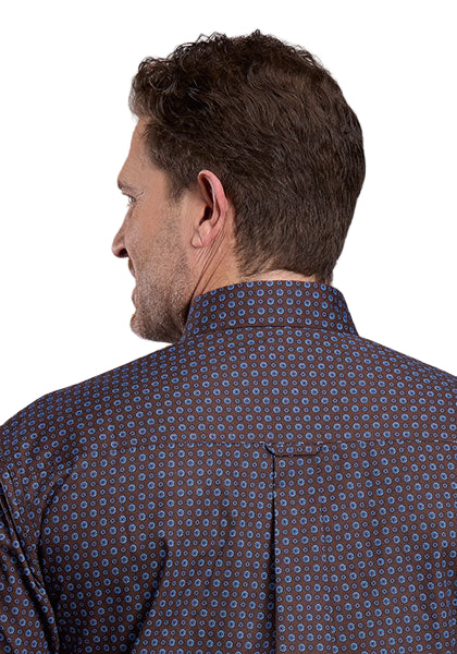 Men's Roper Long Sleeve Button Winter Foulard Western Shirt 03-001-0326-1022