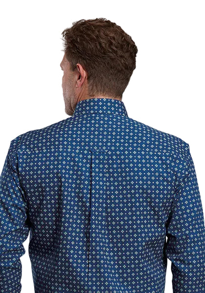 Roper Men's Night Sky Foulard Printed Long Sleeve Button Down Shirt 03-001-0326-6040