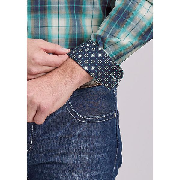 Men's Roper Long Sleeve Button Up Plaid Shirt