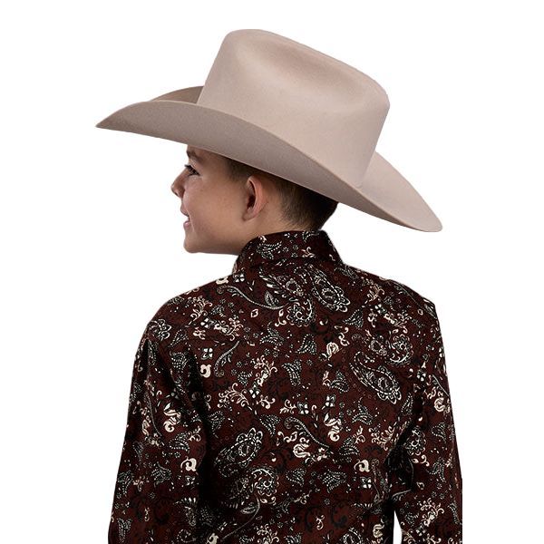 Boy's Roper Long Sleeve Allover Print Snap Shirt 03-030-0064-0158