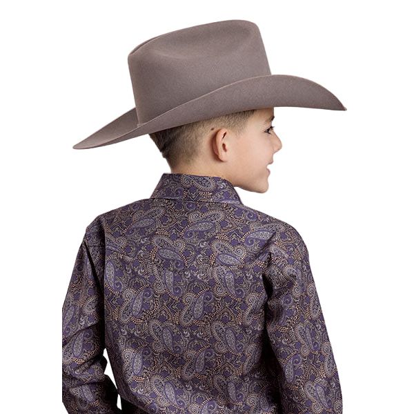 Boy's Roper Long Sleeve Amarillo Snap Allover Printed Button Up 03-030-0225-6029