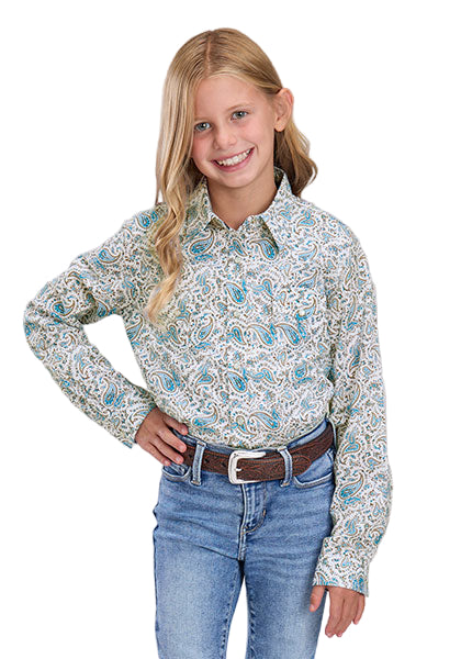 Girl's Long Sleeve Performance All Over Print Shirt 03-080-0064-0474