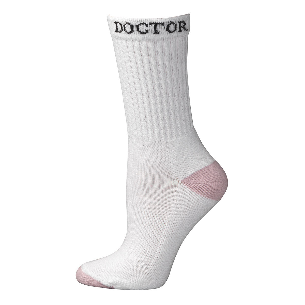 Women's Boot Doctor White Crew Style Socks 0496805