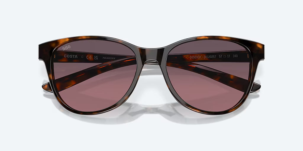 Costa Catherine Tortoise with Rose Gradient Polarized Lenses 06S2012-ROSE