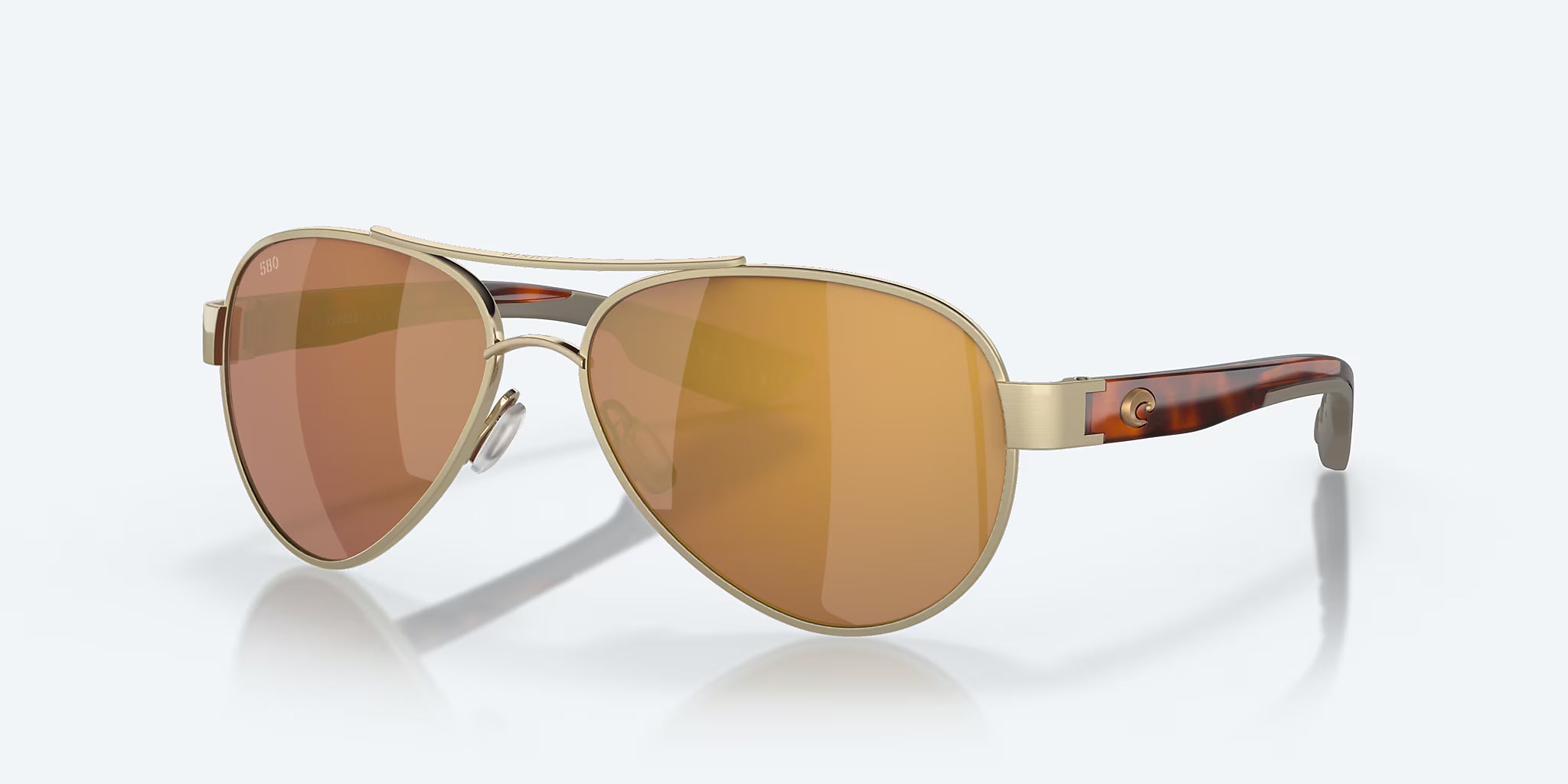 Costa Loreto Brushed Gold with Gold Polarized Lenses 06S4006-9825
