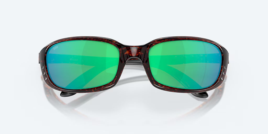 Costa Brine Tortoise and Green Mirror Polarized Sunglasses 06S9017-10TT