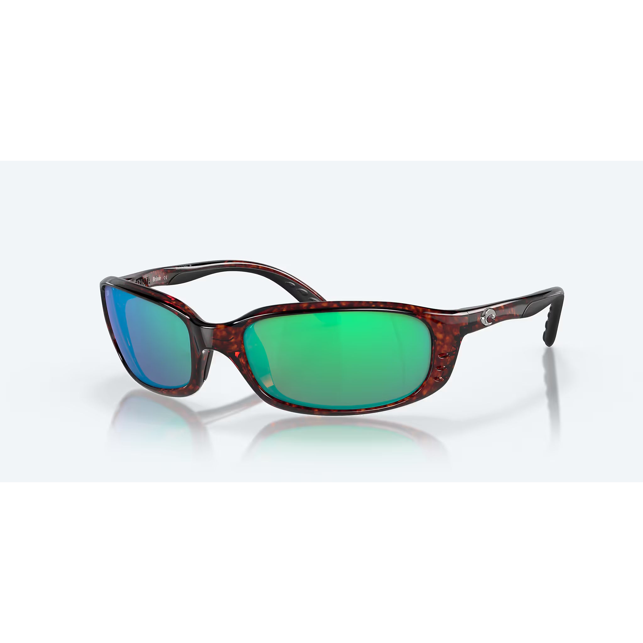 Costa Brine Tortoise and Green Mirror Polarized Sunglasses 06S9017-10TT