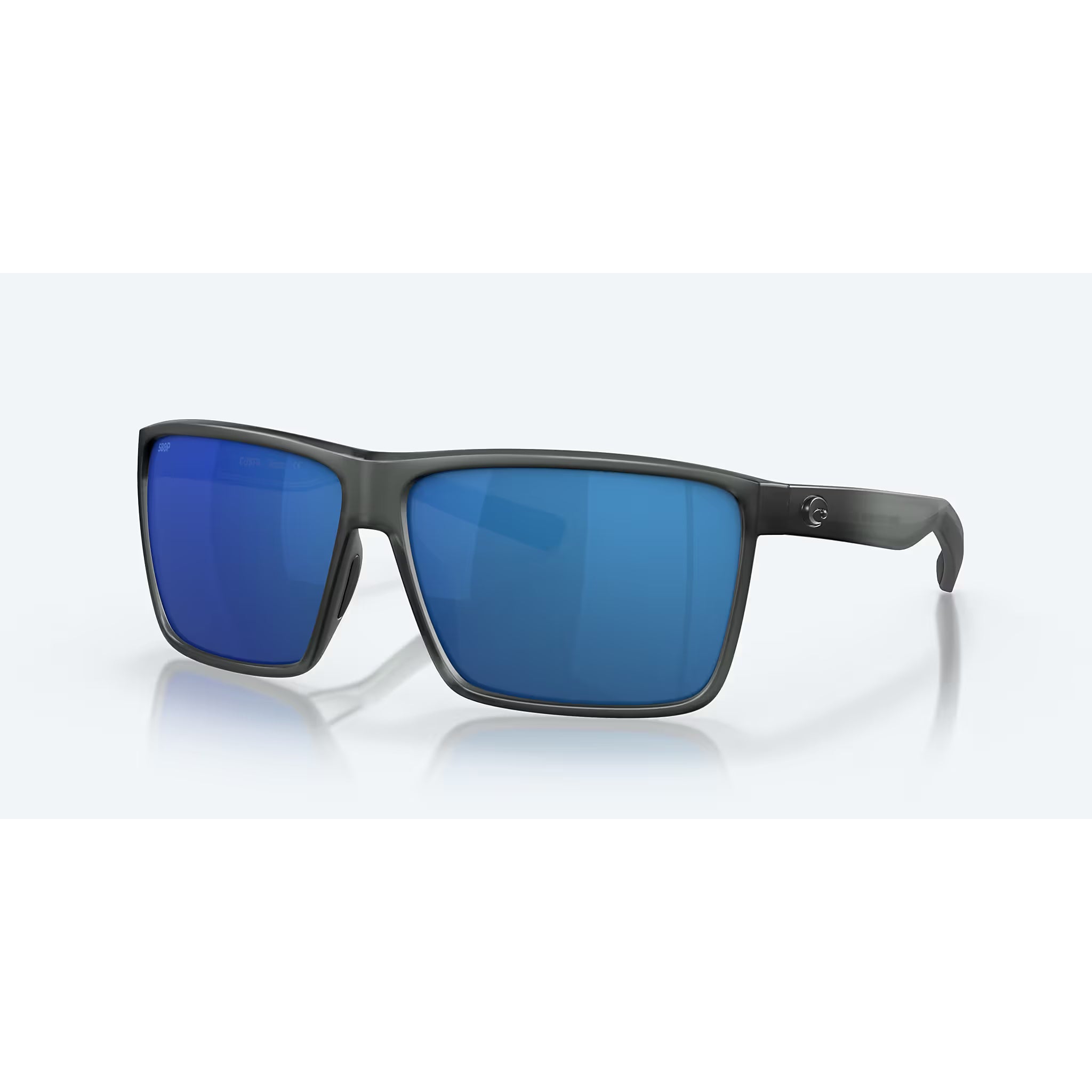 Costa Rincon Smoke Crystal with Blue Polarized Lenses RIN 156 OBMP