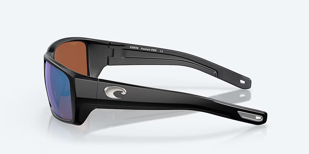 Costa Fantail Pro Matte Black with Green Polarized Lenses 06S9079