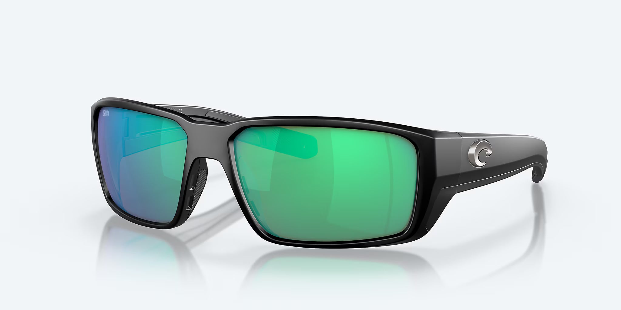 Costa Fantail Pro Matte Black with Green Polarized Lenses 06S9079