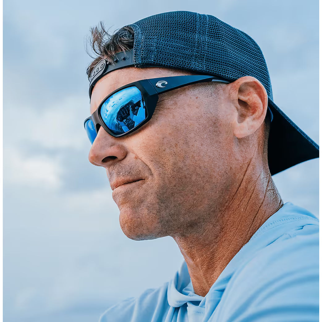 Costa Tailfin Matte Black with Blue Polarized Lenses 06S9113-TAILFIN60