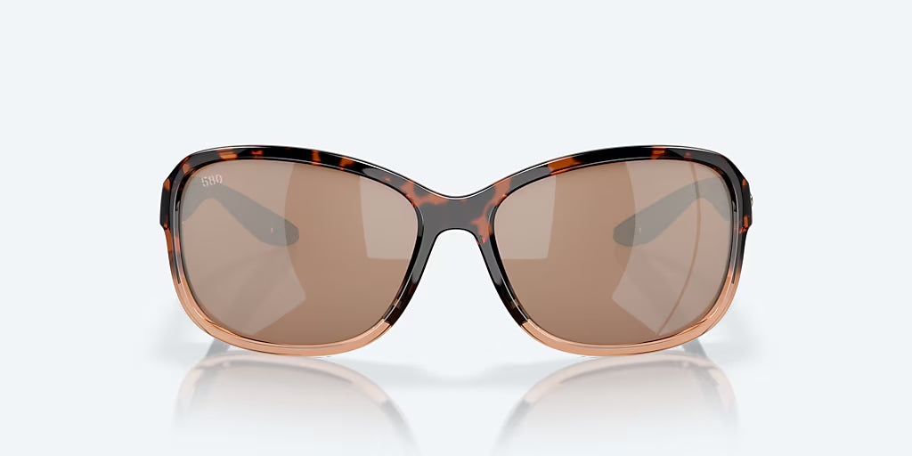 Costa Seadrift Shiny Tortoise Fade with Copper Silver Polarized Lenses 6S9114-0360