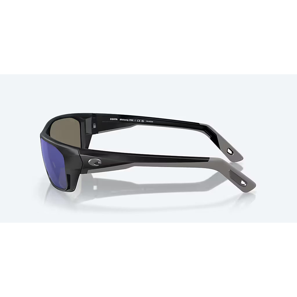Costa Whitetip Pro Matte Black and Blue Polarized Glasses 06S9115-0838