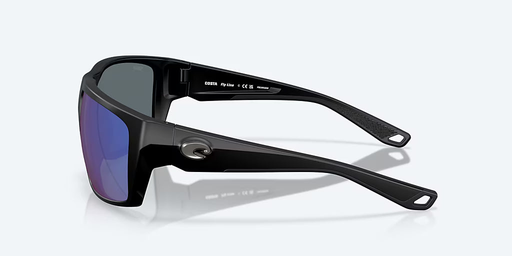 Costa Fly Line Matte Black with Blue Polarized Lenses 06S9129-91290264