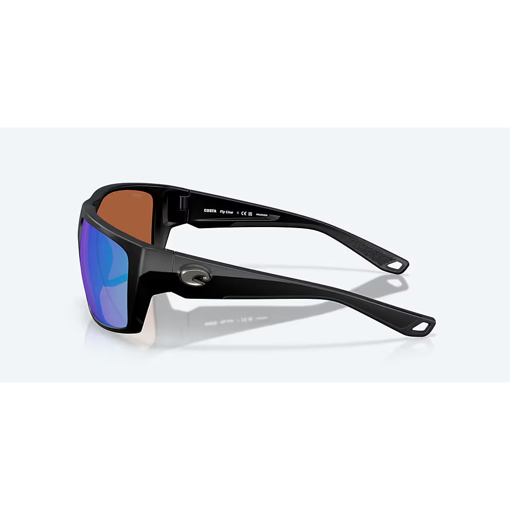 Costa Fly Line Matte Black With Green Polarized Lenses 06S9129-BLK