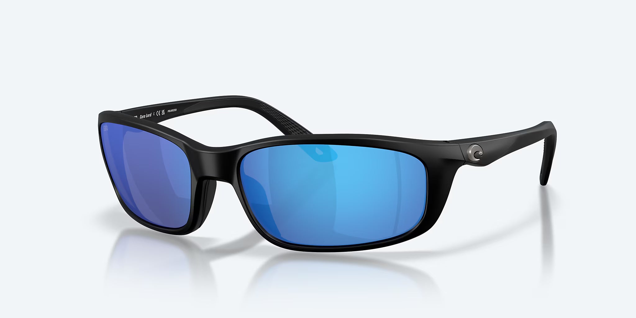 Costa Brine II Matte Black with Blue Polarized Lenses 06S9134-913405