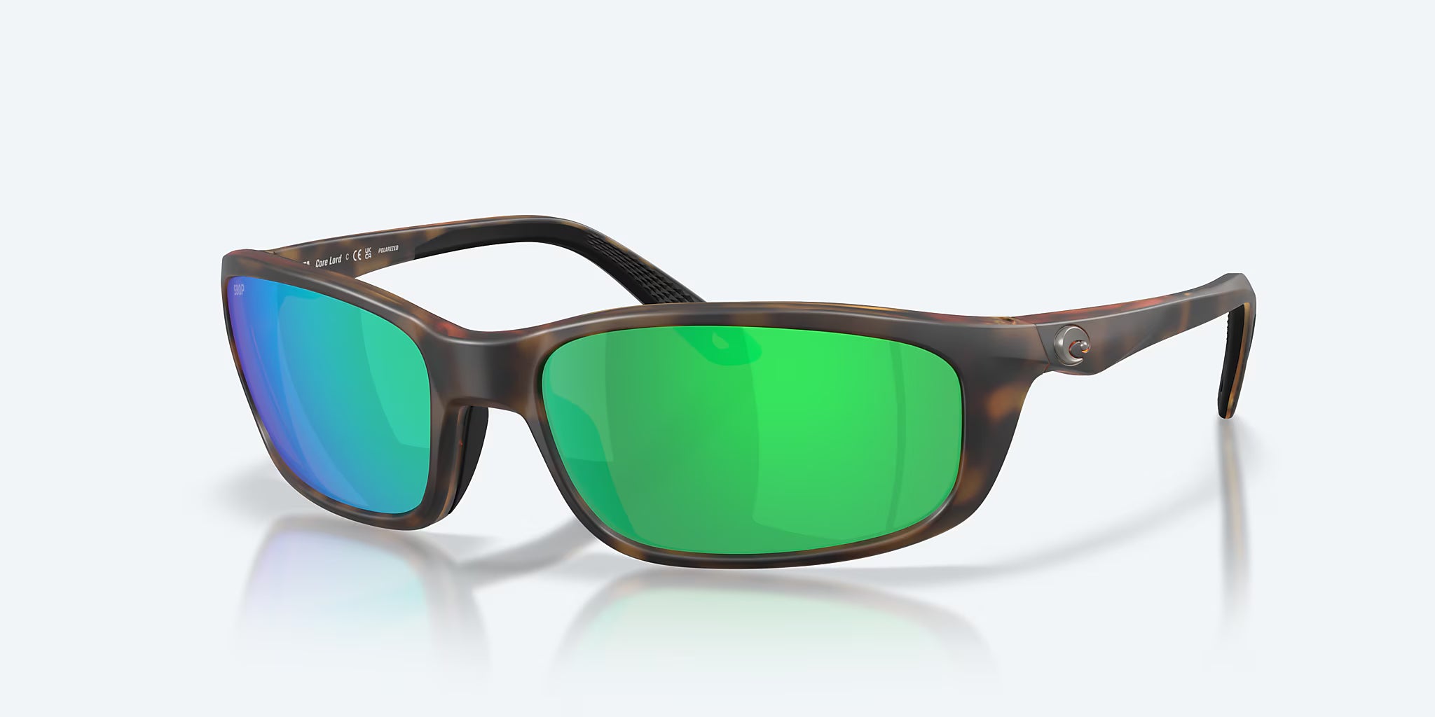 Costa Brine II Matte Tortoise with Green Polarized Lenses 06S9134-9134
