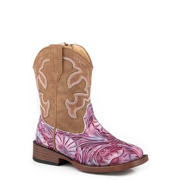 Girl's Toddler Roper Raya Western Square Toe Boots 09-017-1901-3373