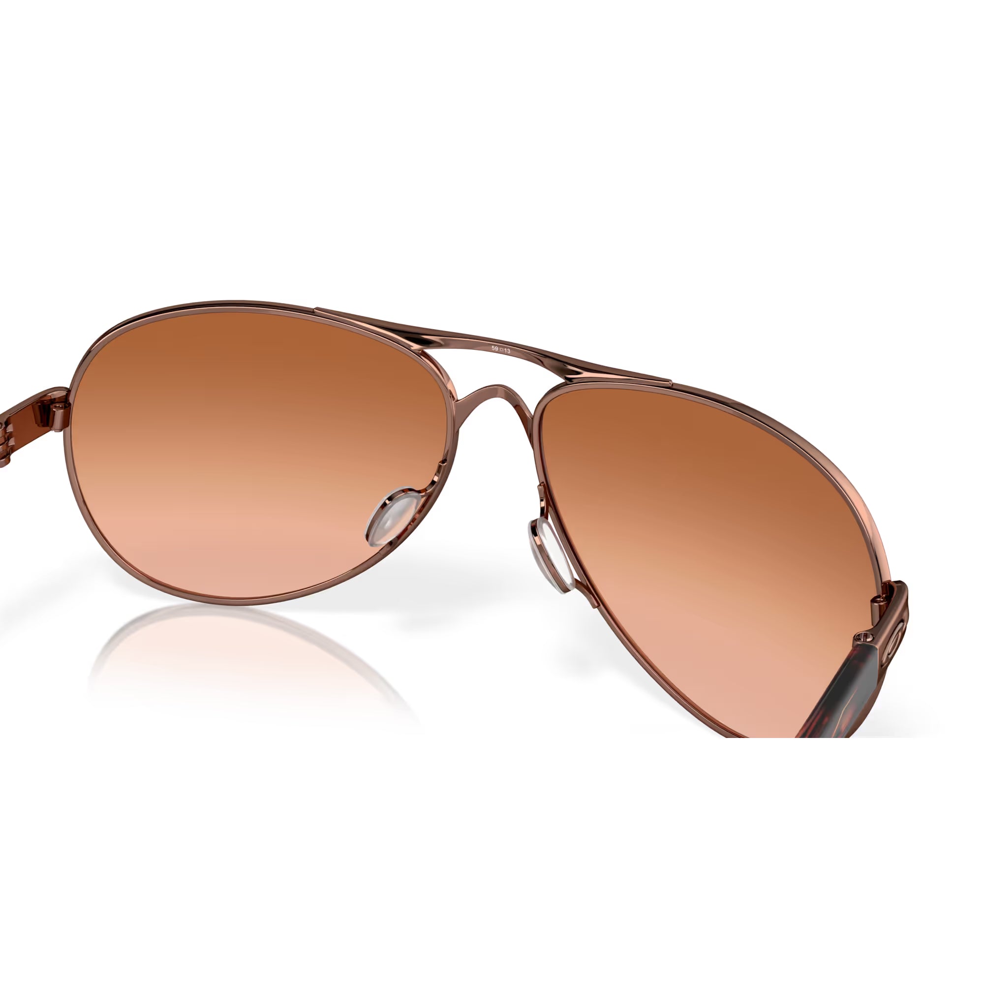 Oakley Feedback Brown Gradient Lenses with Rose Gold Frame 004079-01