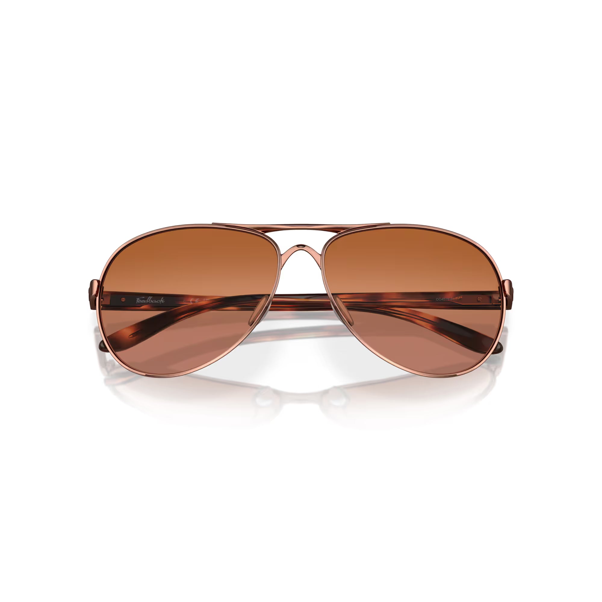 Oakley Feedback Brown Gradient Lenses with Rose Gold Frame 004079-01