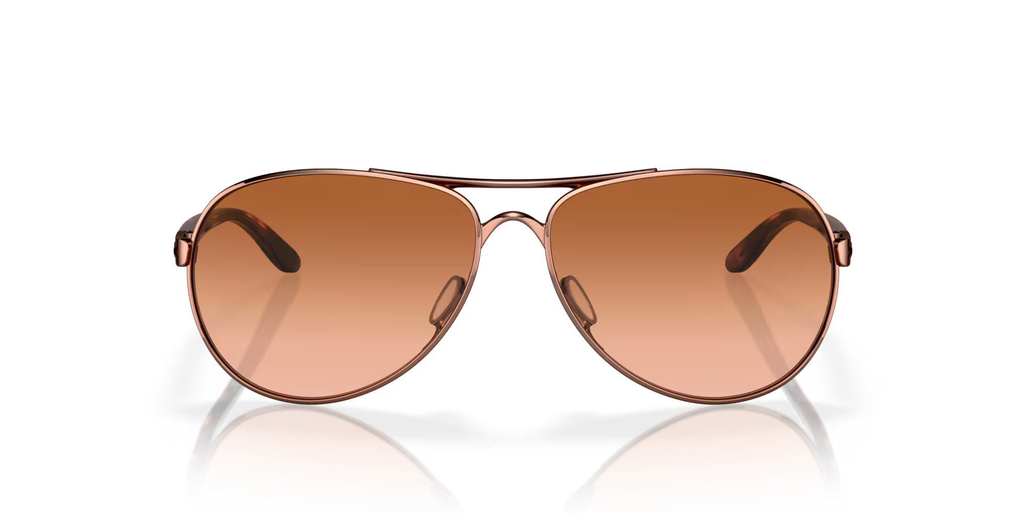 Oakley Feedback Brown Gradient Lenses with Rose Gold Frame 004079-01