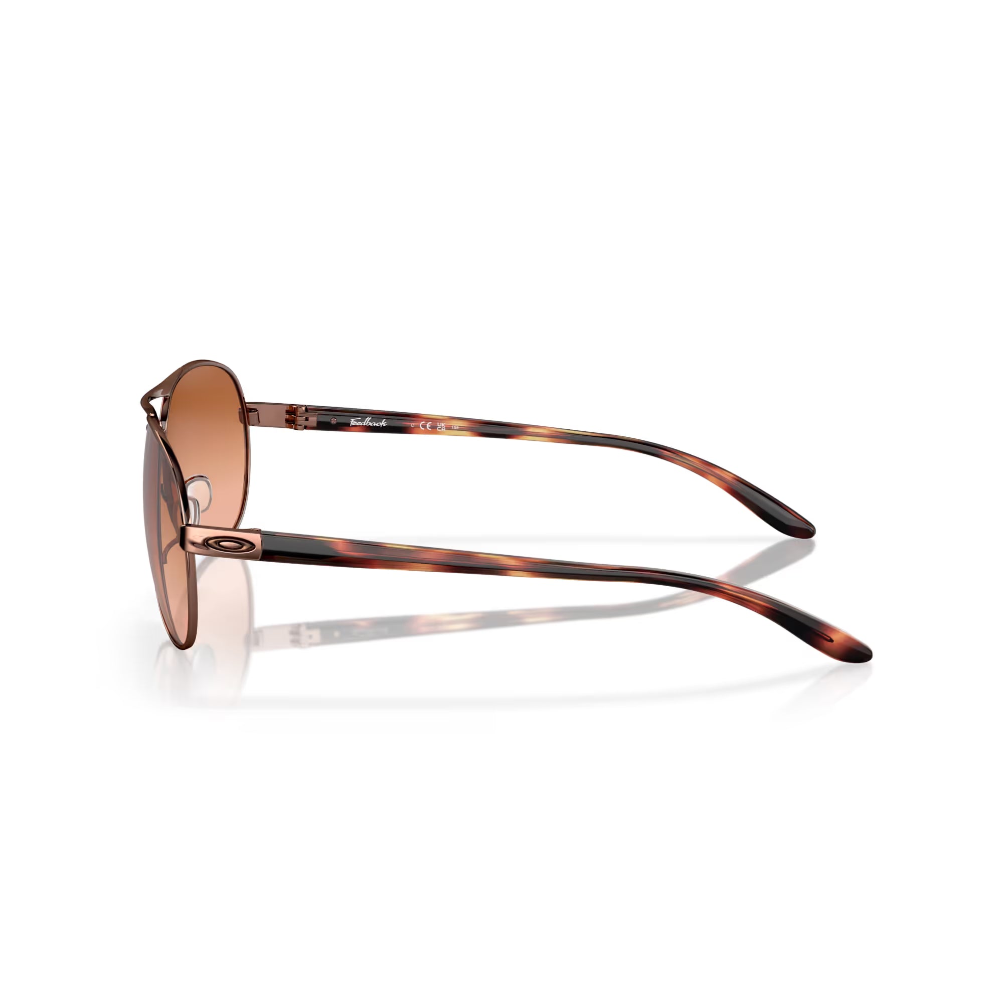 Oakley Feedback Brown Gradient Lenses with Rose Gold Frame 004079-01