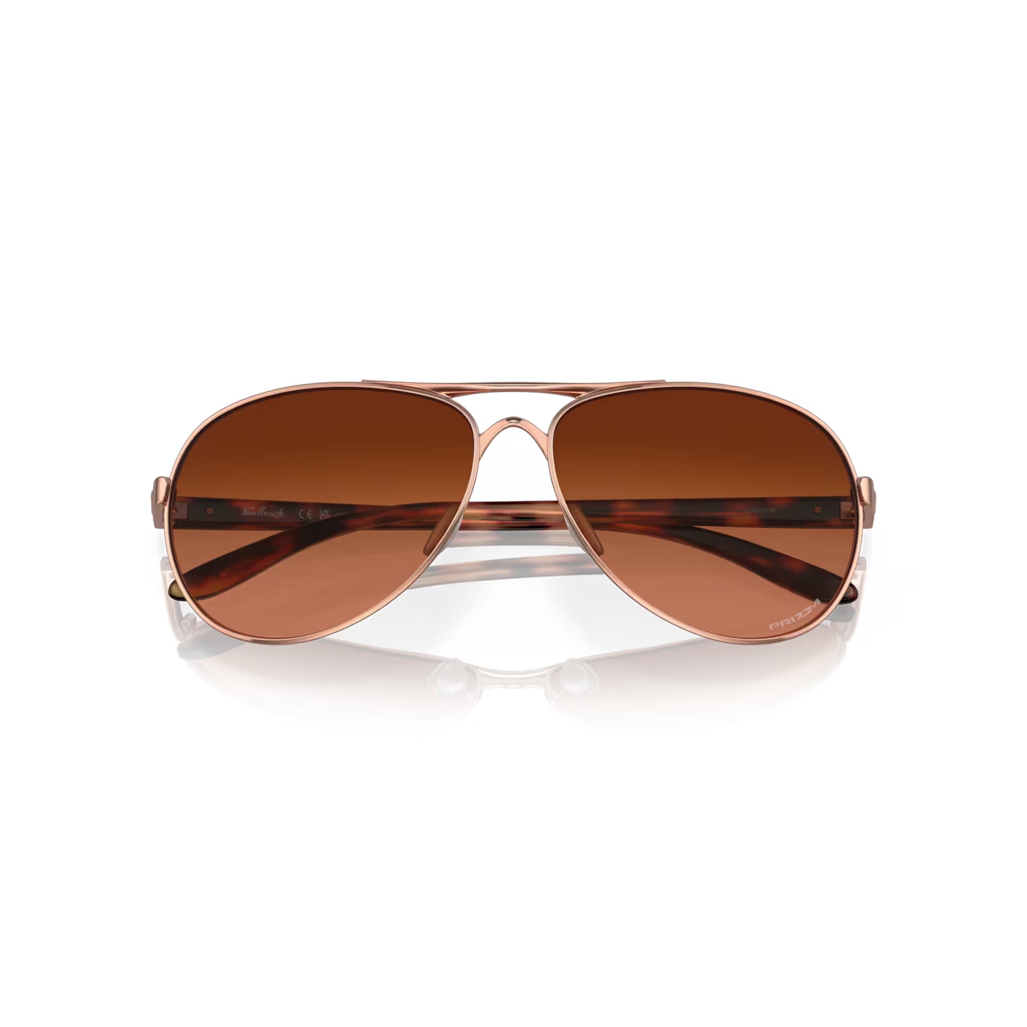 Oakley Feedback Rose Gold Frame with Brown Gradient Lenses OO4079-4659