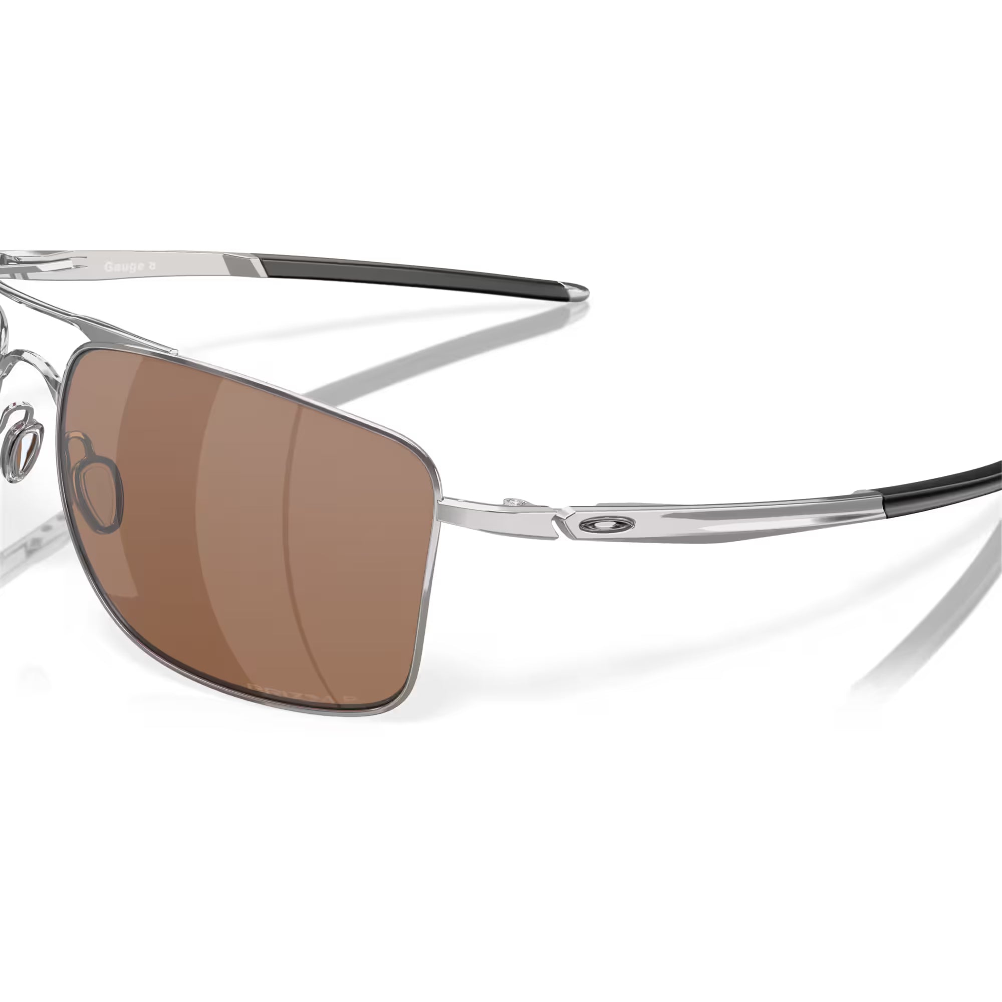 Oakley Gauge 8 Polished Chrome Frame with Tungsten Polarized Lenses OO4124-0962