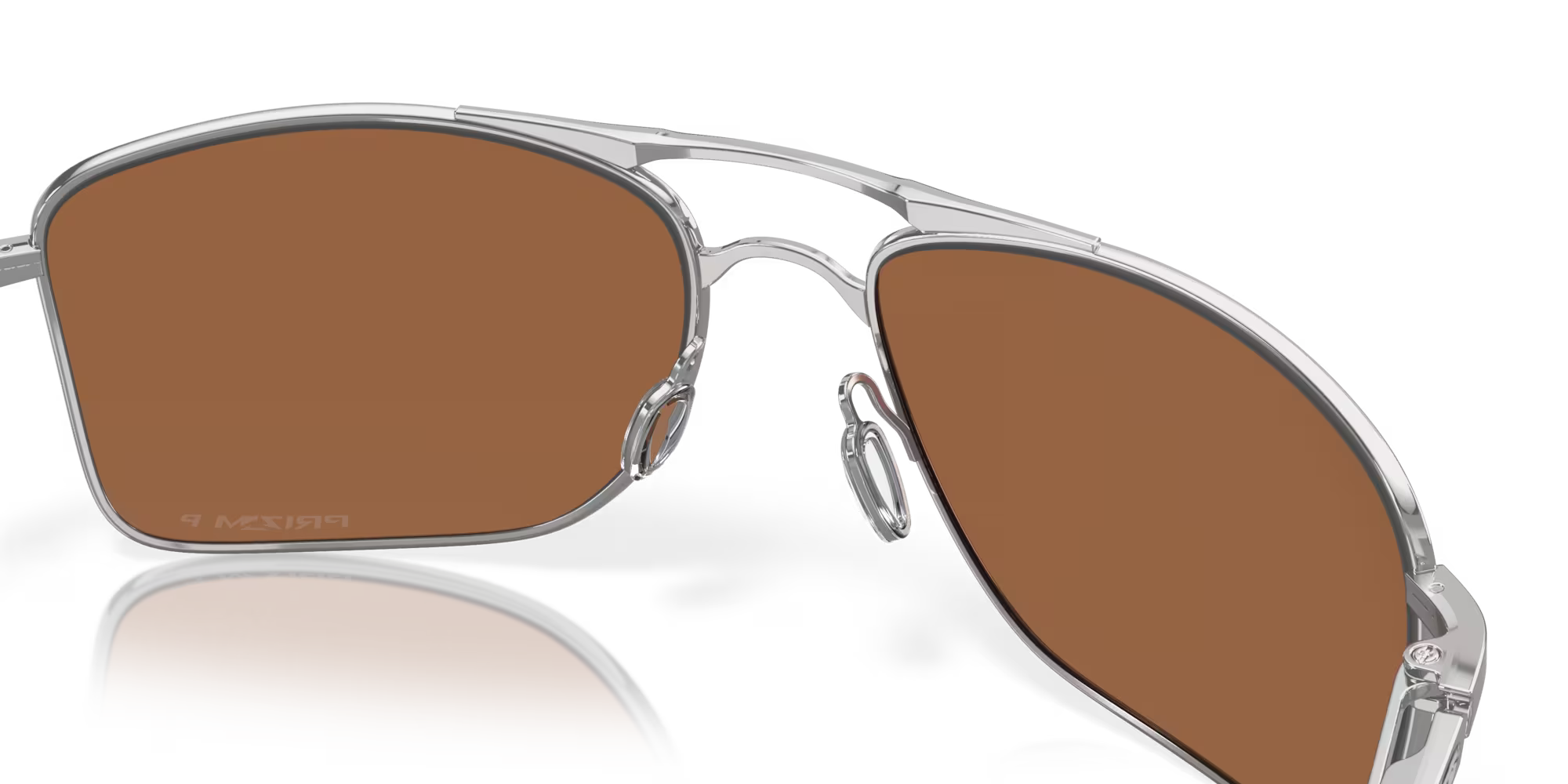 Oakley Gauge 8 Polished Chrome Frame with Tungsten Polarized Lenses OO4124-0962