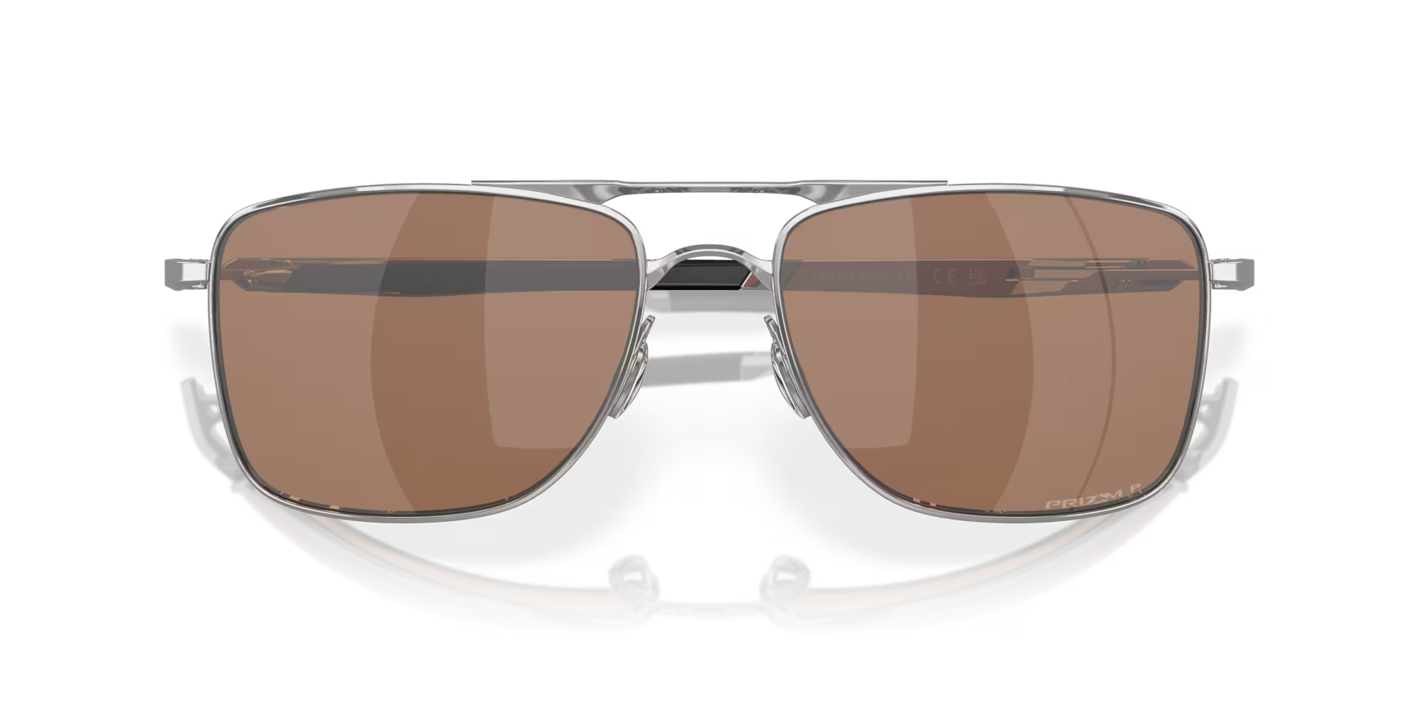 Oakley Gauge 8 Polished Chrome Frame with Tungsten Polarized Lenses OO4124-0962