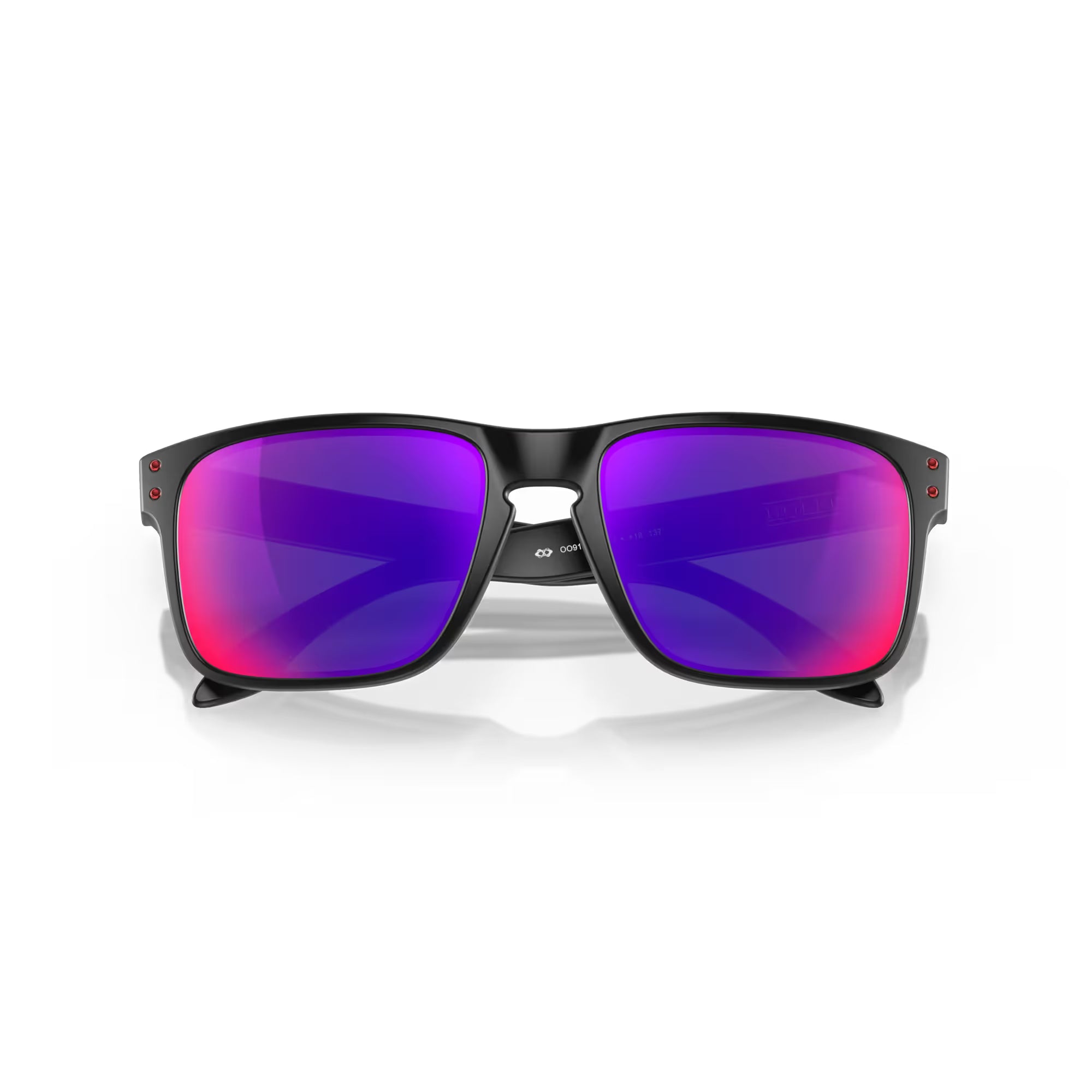 Oakley Holbrook Matte Black Frame with red Iridium Lenses OO9102-36