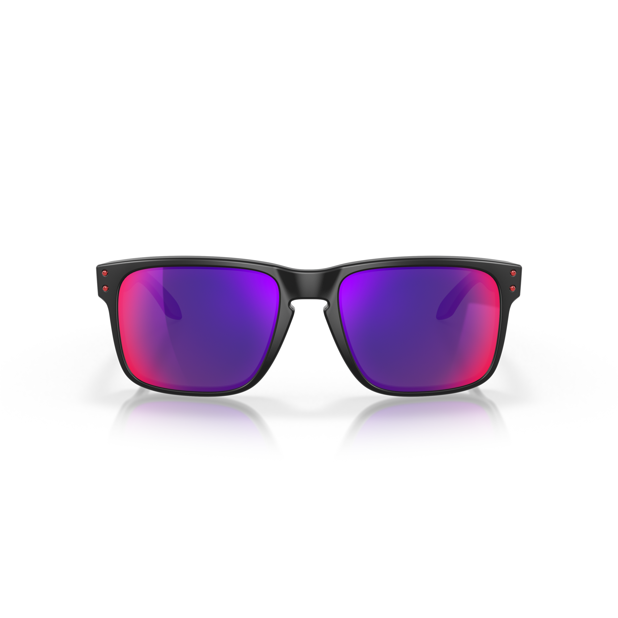Oakley Holbrook Matte Black Frame with red Iridium Lenses OO9102-36