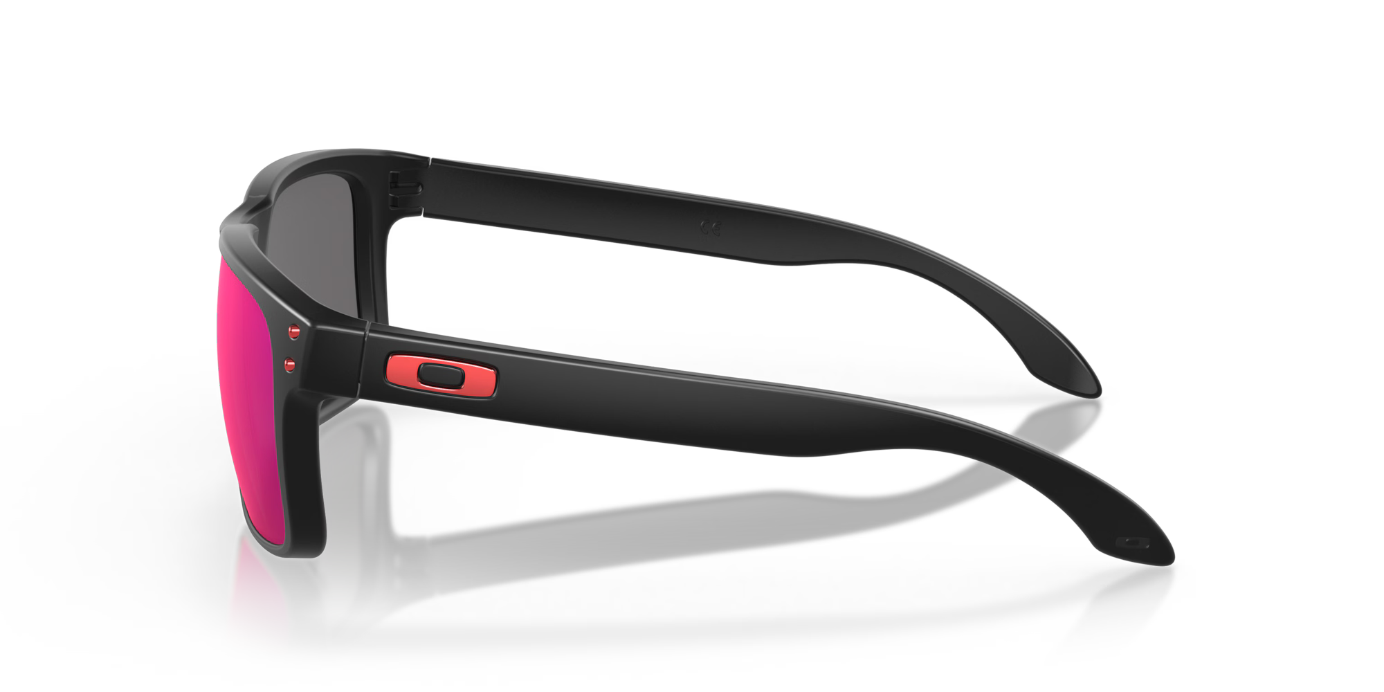 Oakley Holbrook Matte Black Frame with red Iridium Lenses OO9102-36