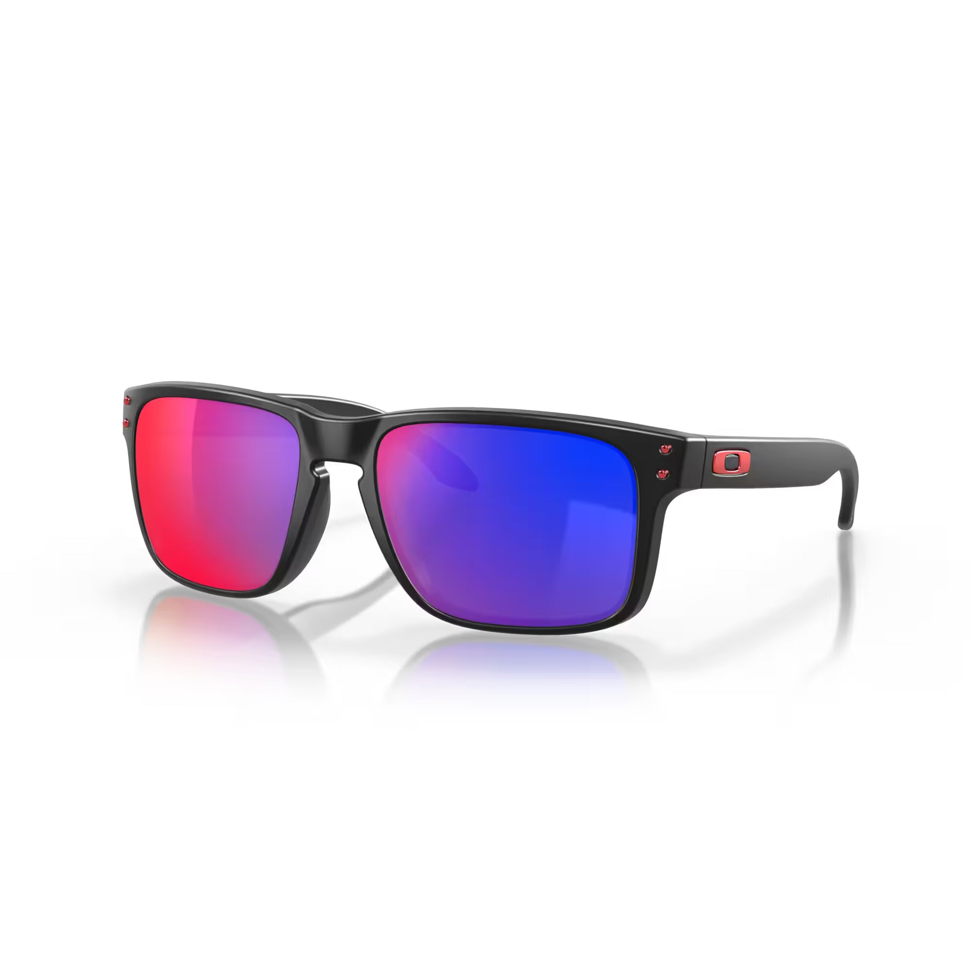 Oakley Holbrook Matte Black Frame with red Iridium Lenses OO9102-36
