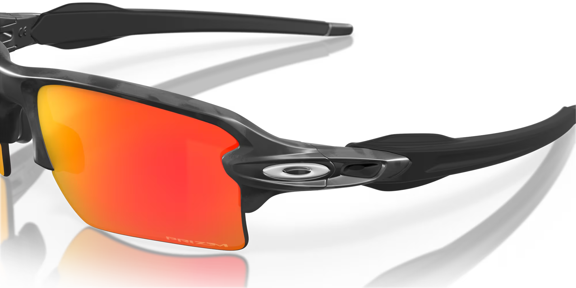 Oakley Flak 2.0 XL Black Camo Frame with Prizm Ruby Lenses OO9188-8659