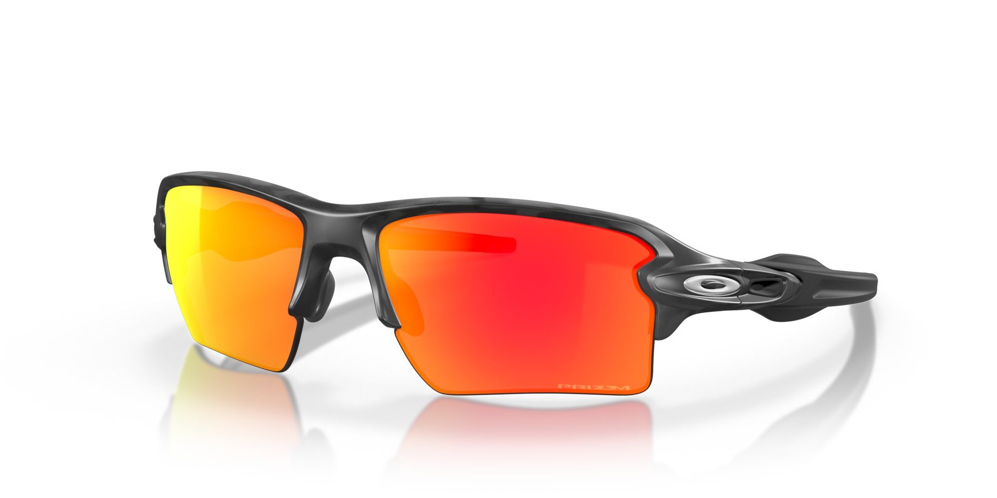 Oakley Flak 2.0 XL Black Camo Frame with Prizm Ruby Lenses OO9188-8659