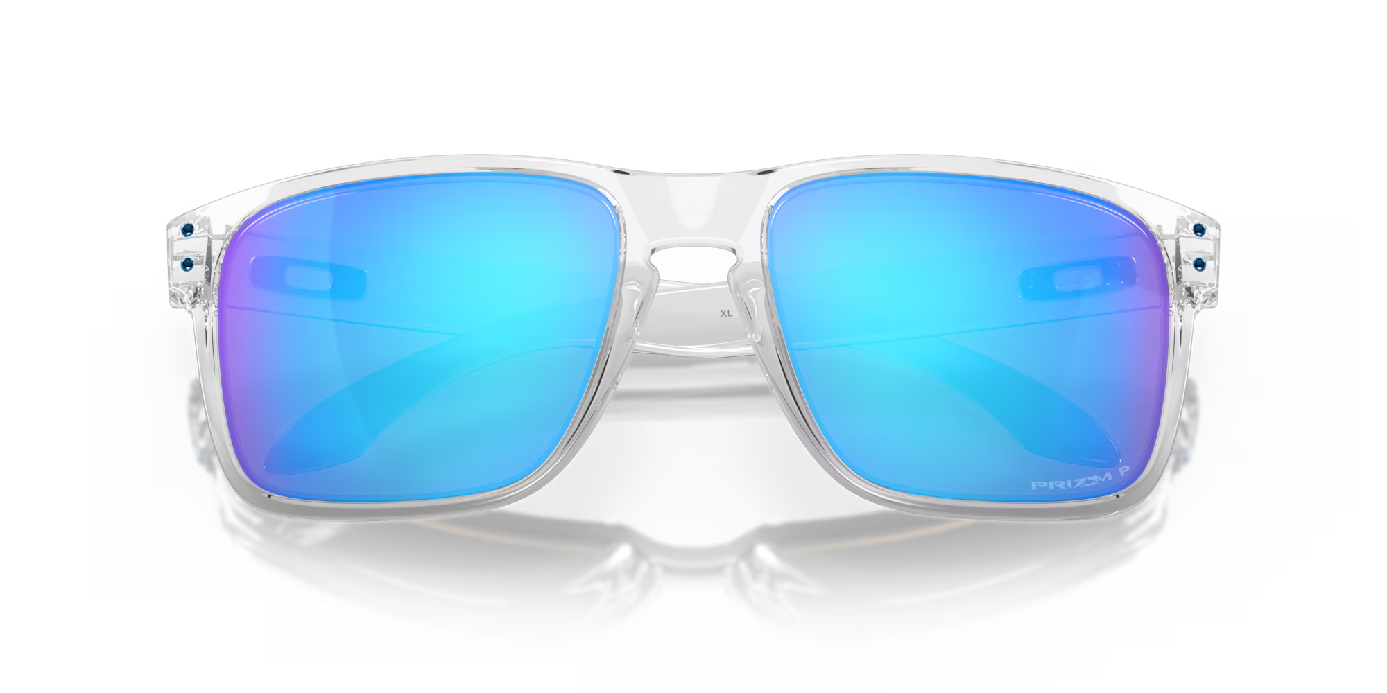 Oakley Holbrook XL Clear Frame with Prizm Sapphire Polarized Lenses 0OO9417-0759
