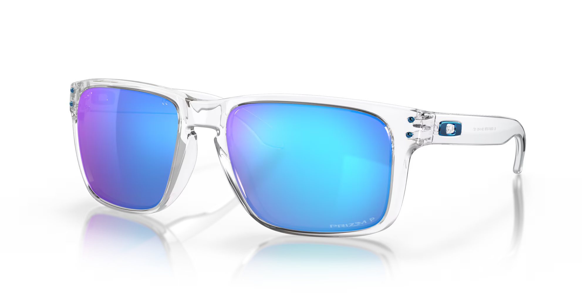 Oakley Holbrook XL Clear Frame with Prizm Sapphire Polarized Lenses 0OO9417-0759