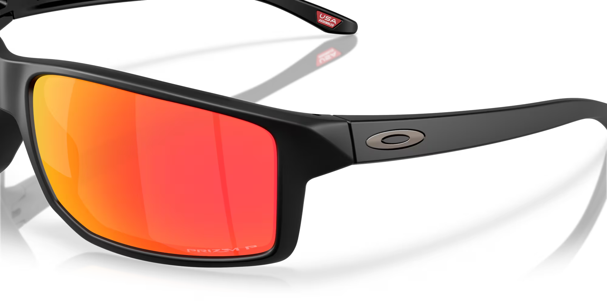 Oakley Gibston XL Matte Black Frame with Prizm Ruby Polarized Lenses 0OO9470-662