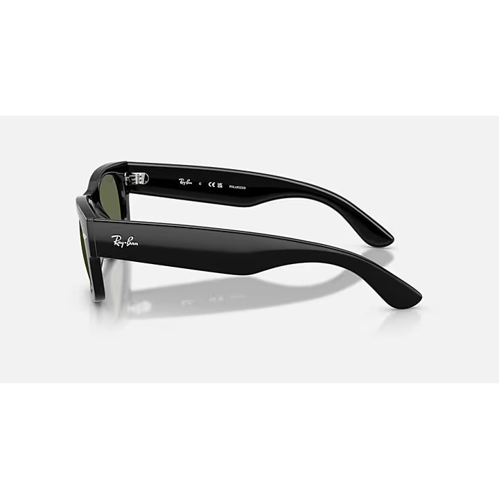 Ray-ban Mega Wayfarer II Polished Black Frame with Green Polarized Lenses 0RB0832S-901-5855