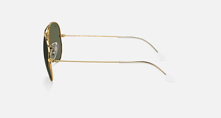 Ray-Ban Gold and Green Aviator Classic Sunglasses RB3025-001/58