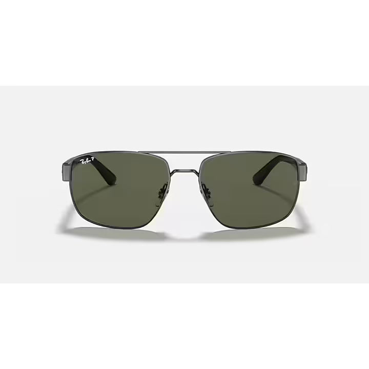 Ray-Ban Polished Gunmetal Frame Sunglasses RB3663-004/58