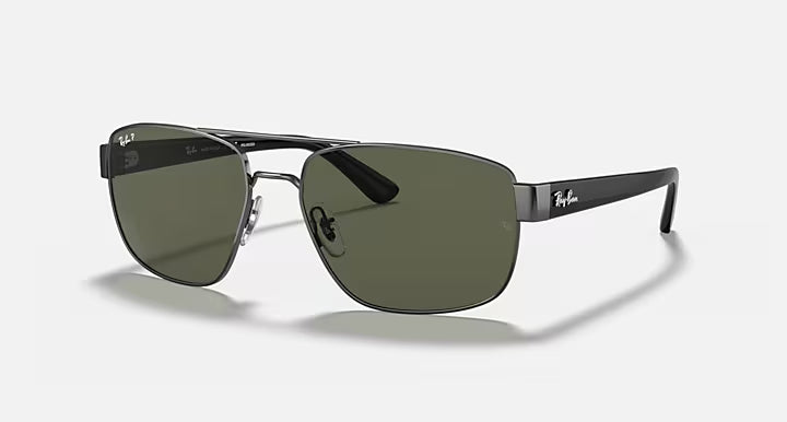 Ray-Ban Polished Gunmetal Frame Sunglasses RB3663-004/58